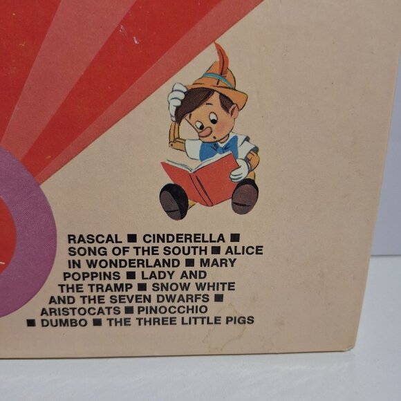 The Walt Disney Song Large Book Vintage 1971 Piano Vocal Golden Bright Colors - Picture 7 of 10